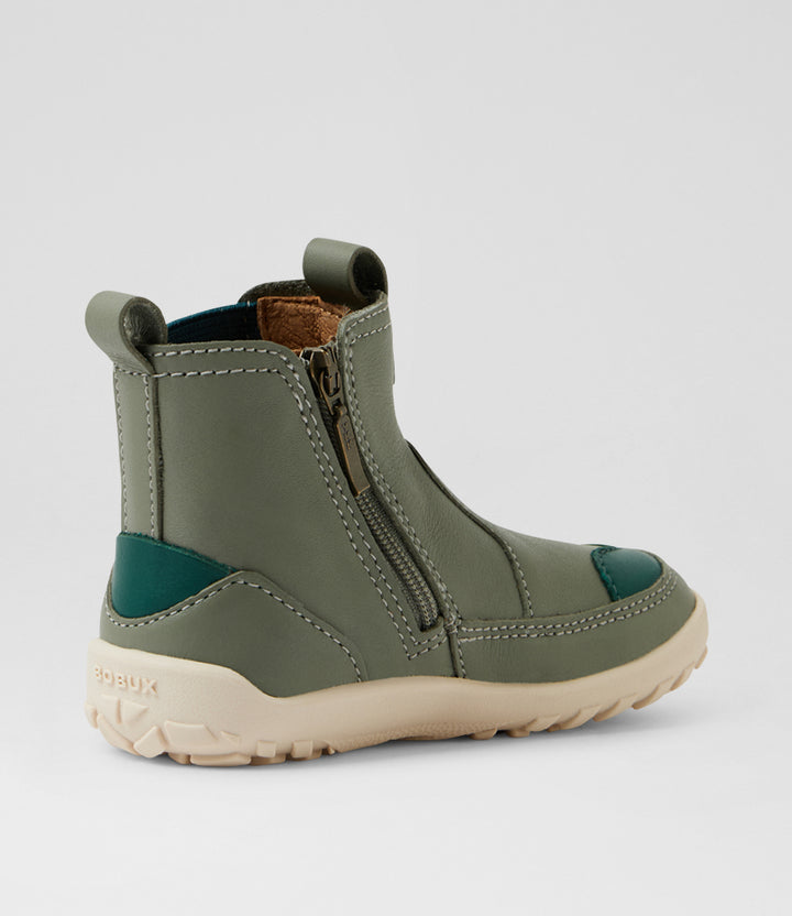 BOBUX - IW ALPHA TRAIL BAREFOOT ANKLE BOOT: VETIVER [sz:23 EU]