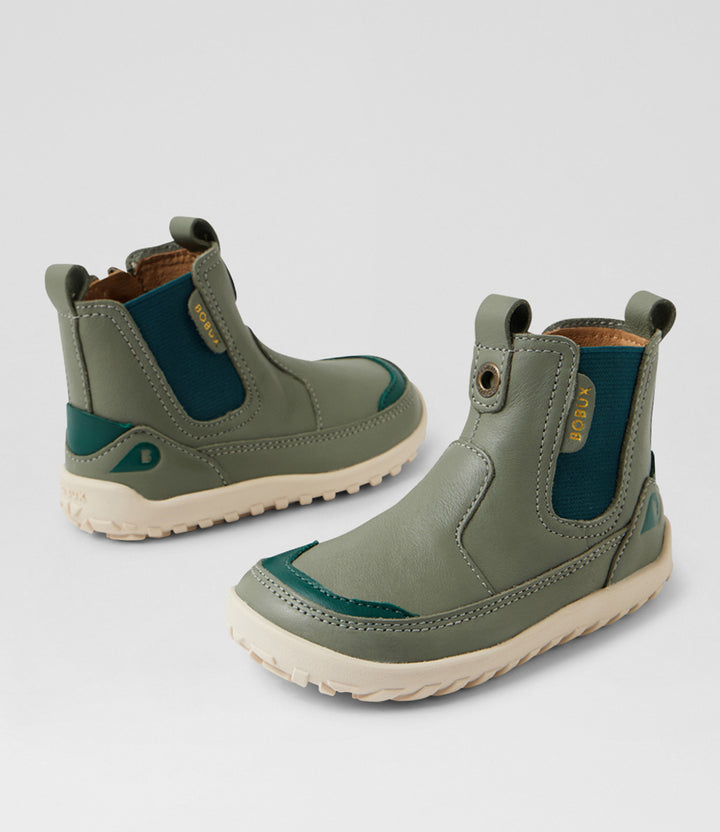 BOBUX - IW ALPHA TRAIL BAREFOOT ANKLE BOOT: VETIVER [sz:23 EU]