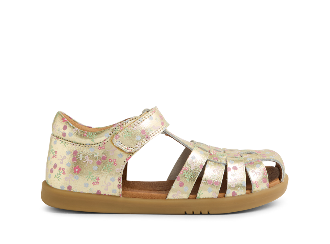 BOBUX - KID+ HARBOR SANDAL: FOIL METALLIC [sz:27 EU]