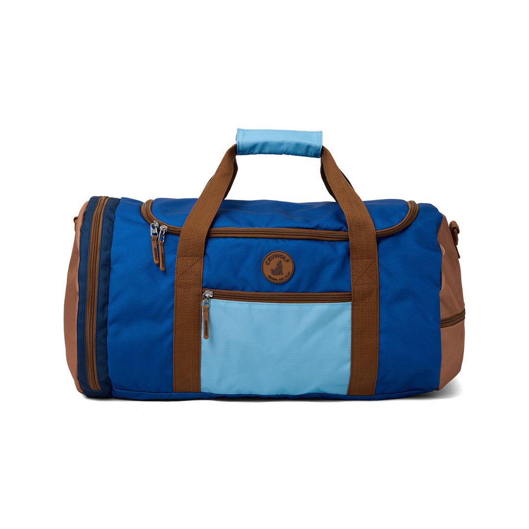 CRYWOLF - PACKABLE DUFFLE: DEEP SEA COLOURBLOCK 
