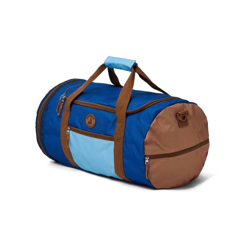 CRYWOLF - PACKABLE DUFFLE: DEEP SEA COLOURBLOCK 