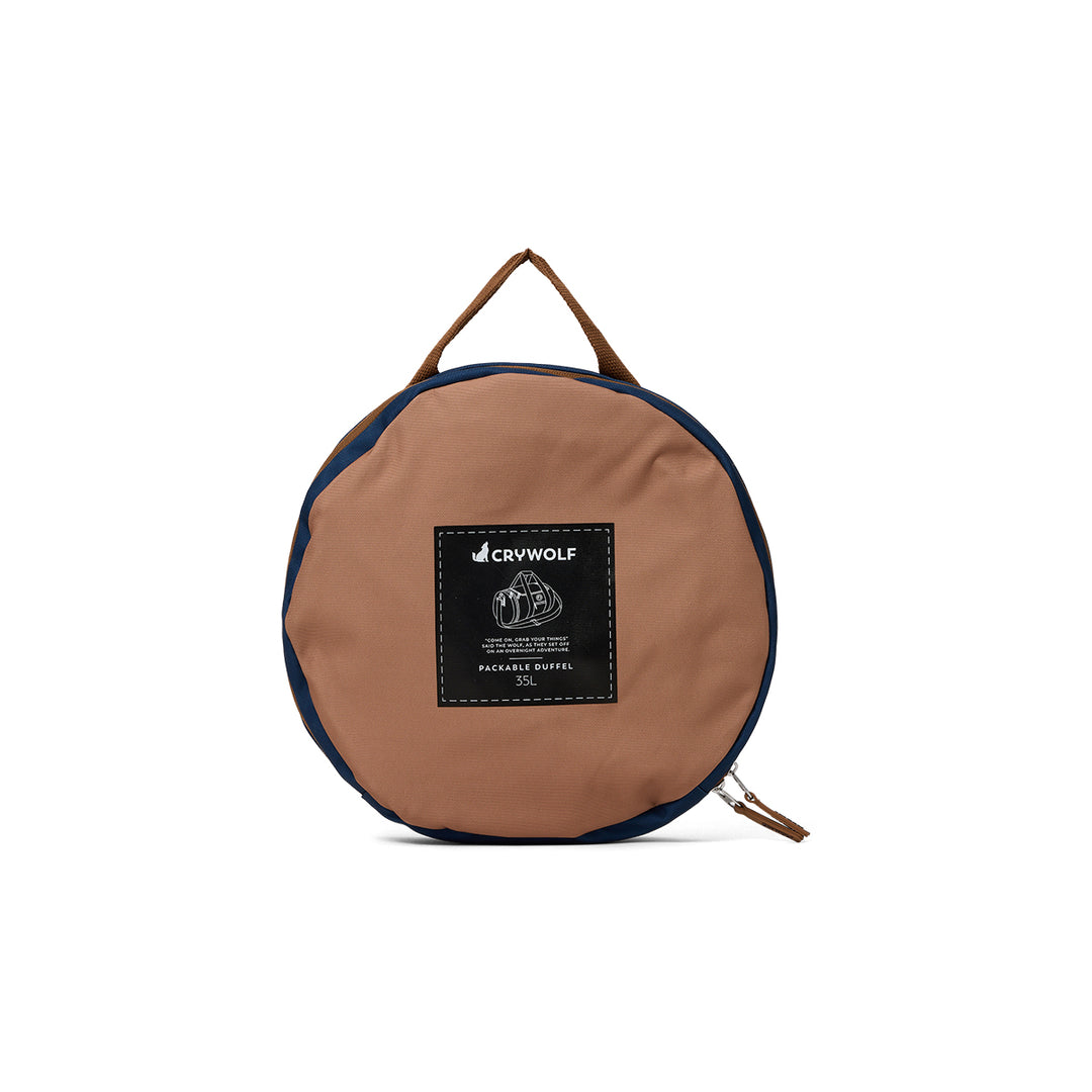 CRYWOLF - PACKABLE DUFFLE: DEEP SEA COLOURBLOCK 