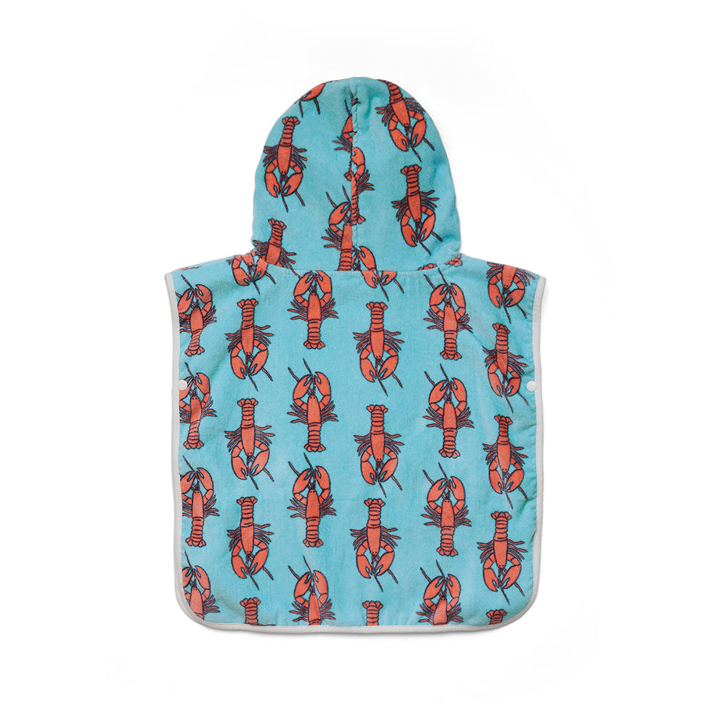 CRYWOLF - BABY HOODED TOWEL: LOBSTERS 
