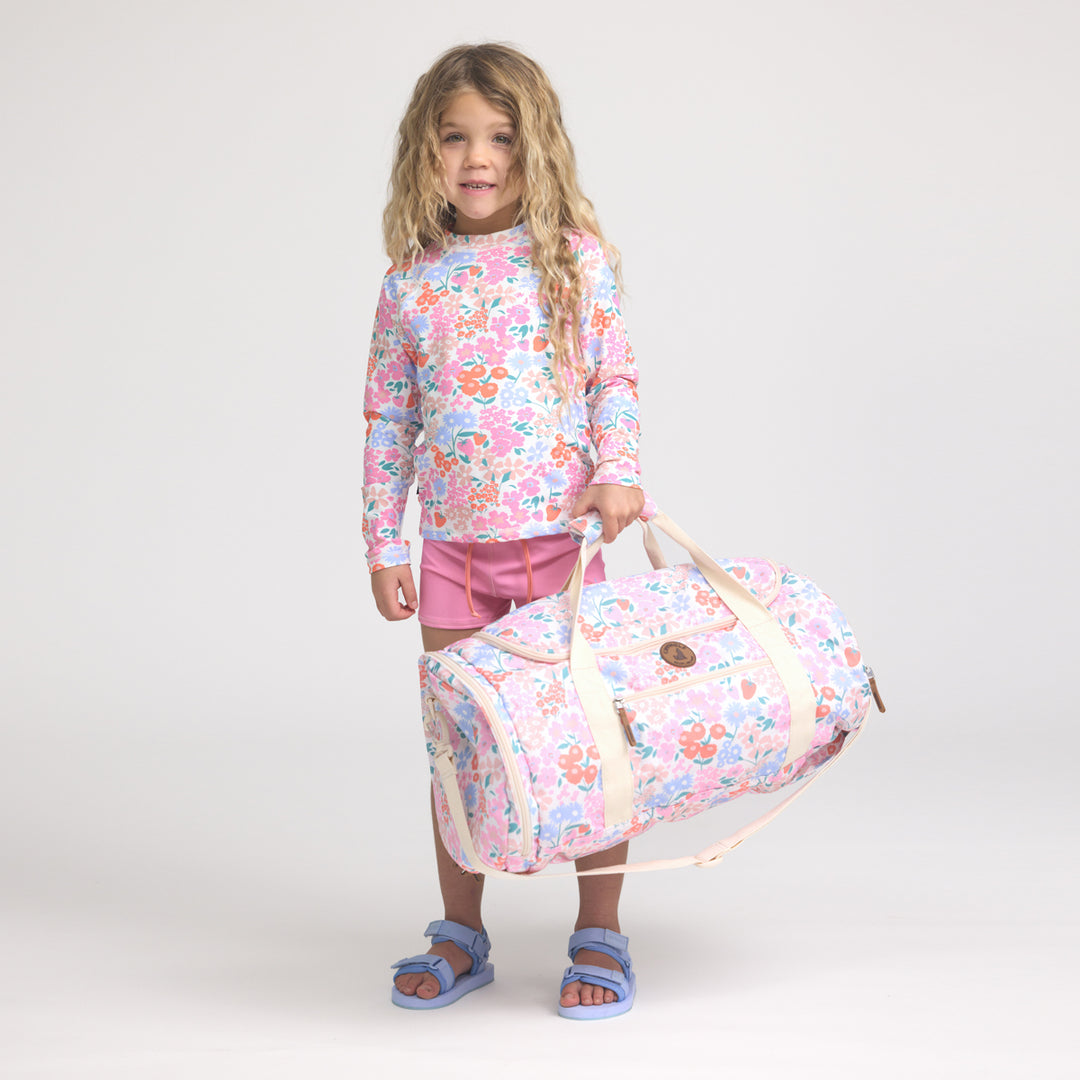 CRYWOLF - PACKABLE DUFFLE BAG: BERRY GARDEN 