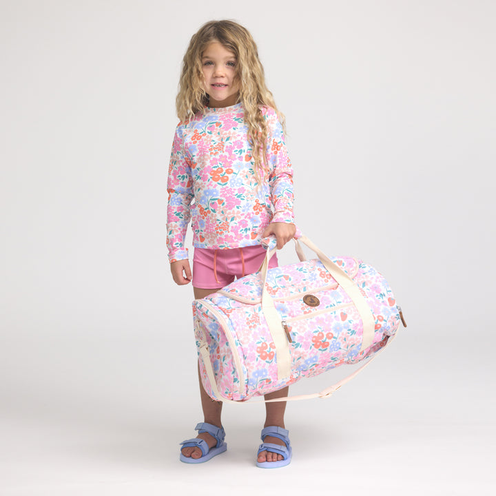 CRYWOLF - PACKABLE DUFFLE BAG: BERRY GARDEN 