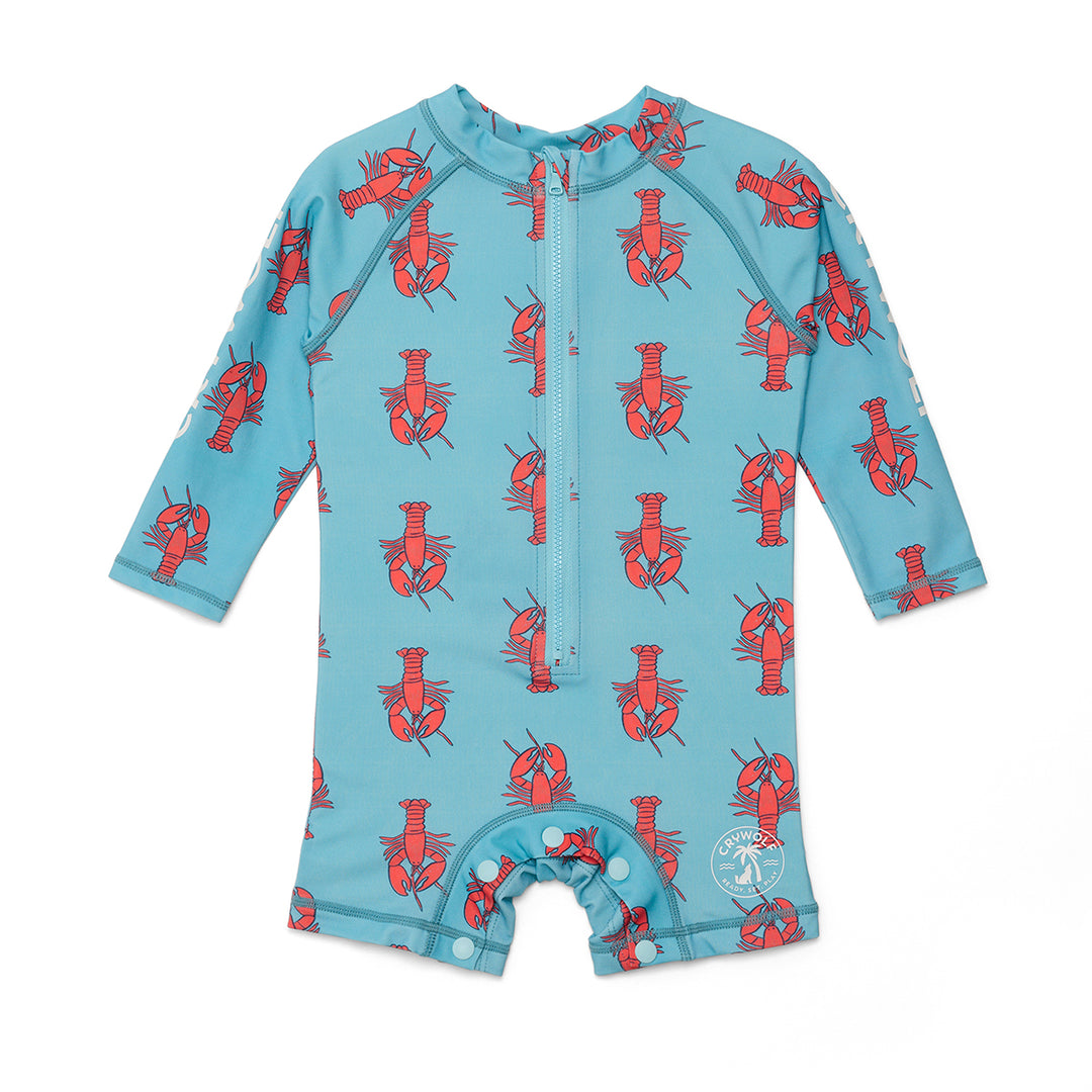 CRYWOLF - RASH SUIT: LITTLE LOBSTERS [sz:3-6 MTHS]