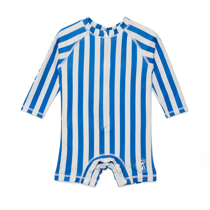 CRYWOLF - RASH SUIT: DEEP SEA STRIPE [sz:3-6 MTHS]
