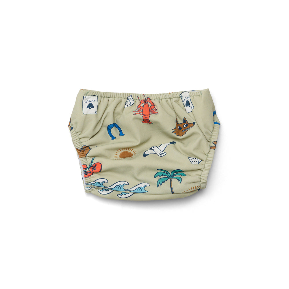 CRYWOLF - REUSABALE SWIM NAPPY: LUCKY DAYS [sz:0-1 YRS]