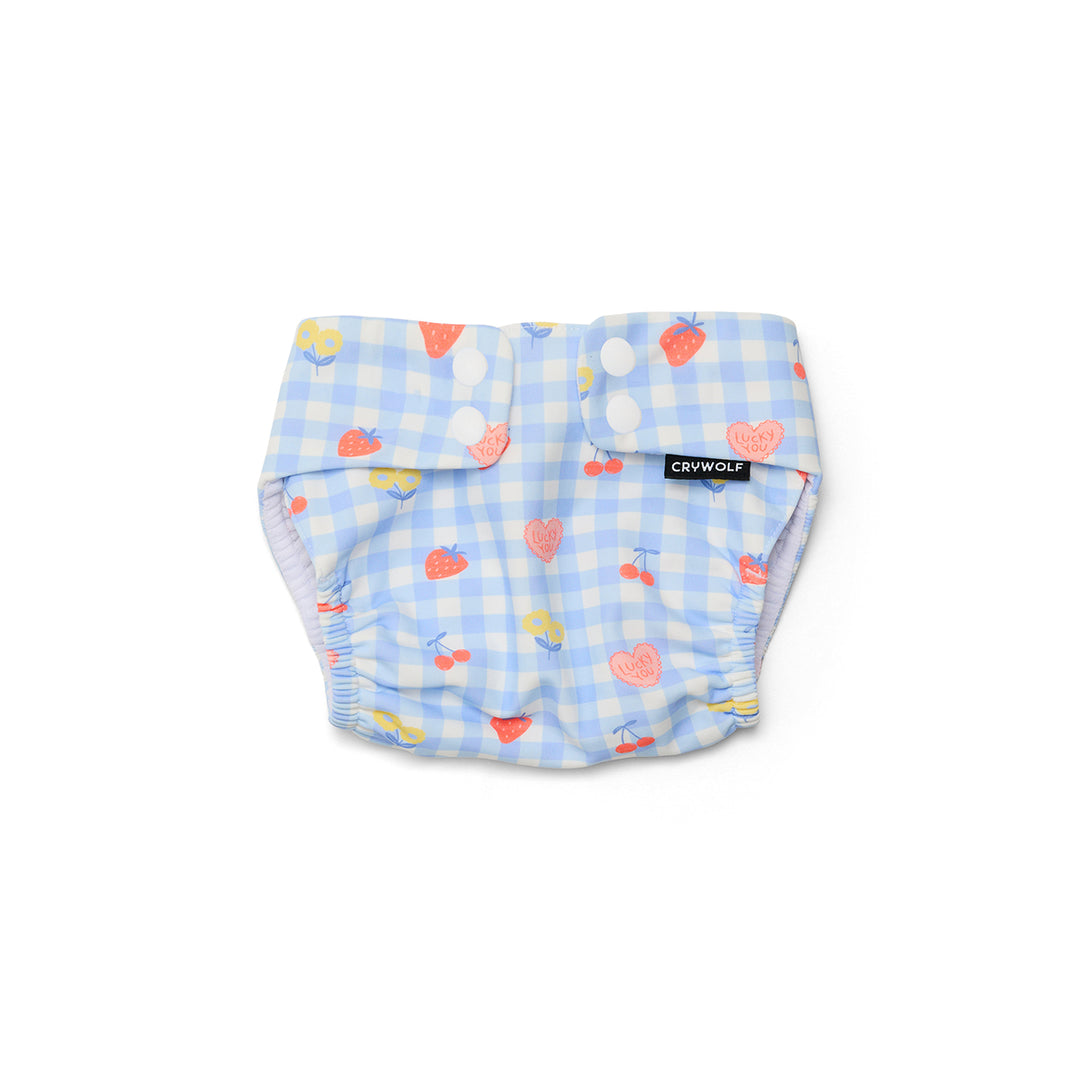 CRYWOLF - REUSABLE SWIM NAPPY: LUCKY PICNIC [sz:0-1 YRS]