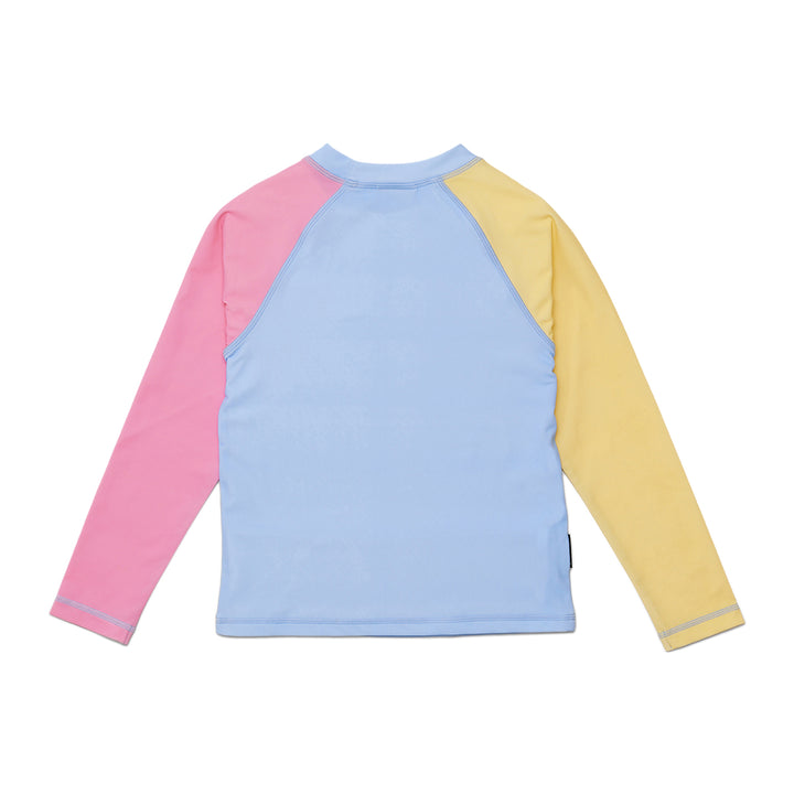 CRYWOLF - LONG SLEEVE RASH VEST: POP COLOURBLOCK [sz:1 YR]