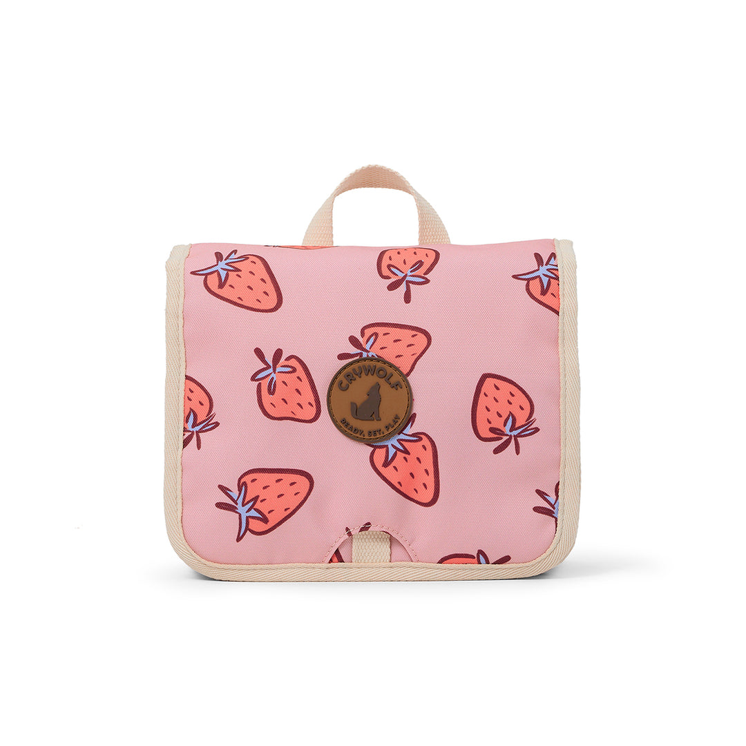 CRYWOLF - HANGING TOILETRY BAG: STRAWBERRY SPLASH