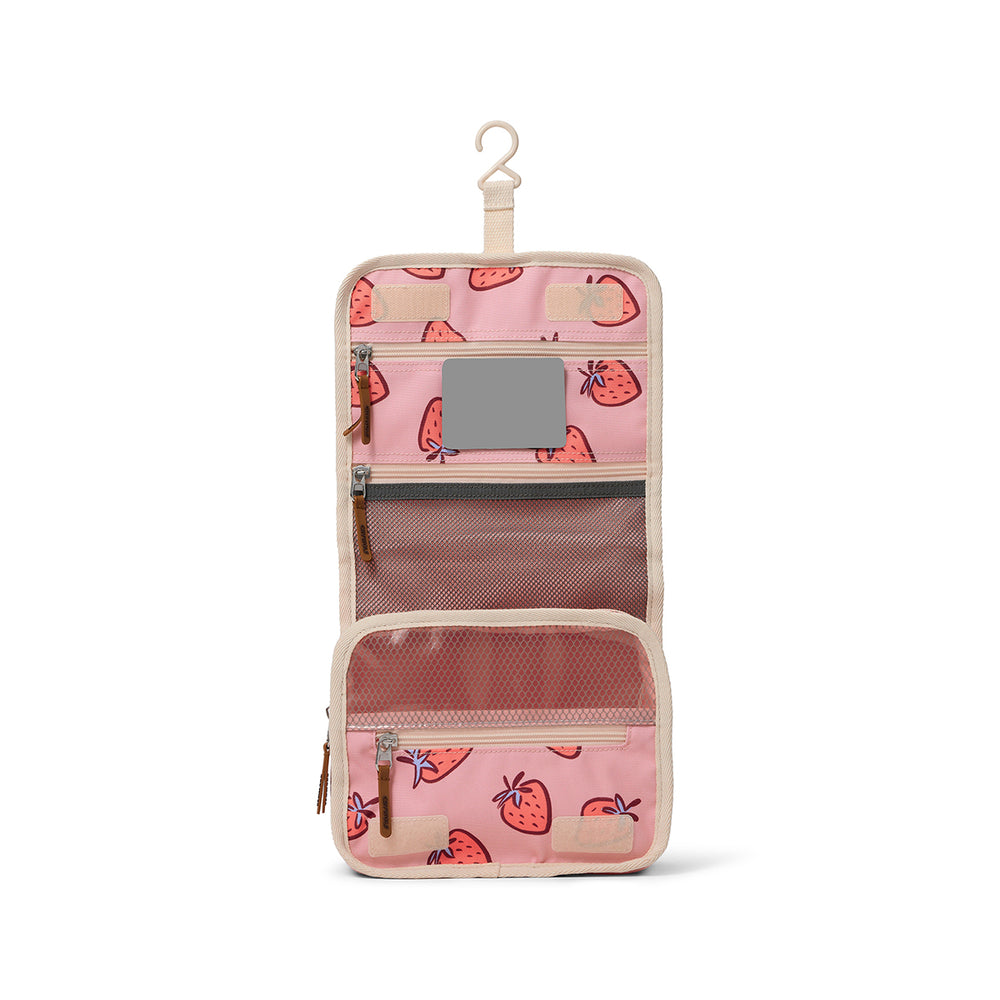 CRYWOLF - HANGING TOILETRY BAG: STRAWBERRY SPLASH
