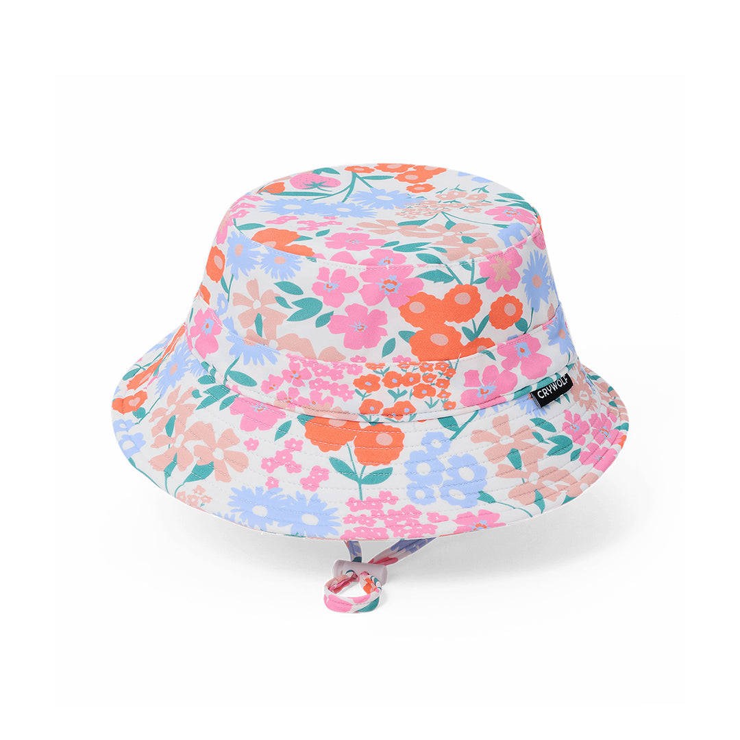 CRYWOLF - SWIM BUCKET HAT: BERRY GARDEN [sz:XS]