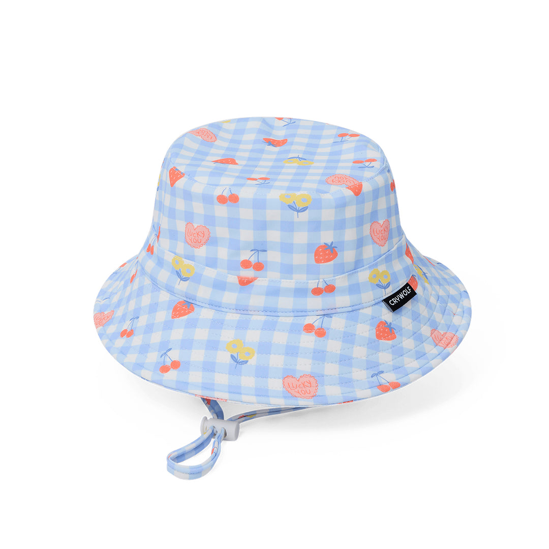 CRYWOLF - SWIM BUCKET HAT: LUCKY PICNIC [sz:XS]