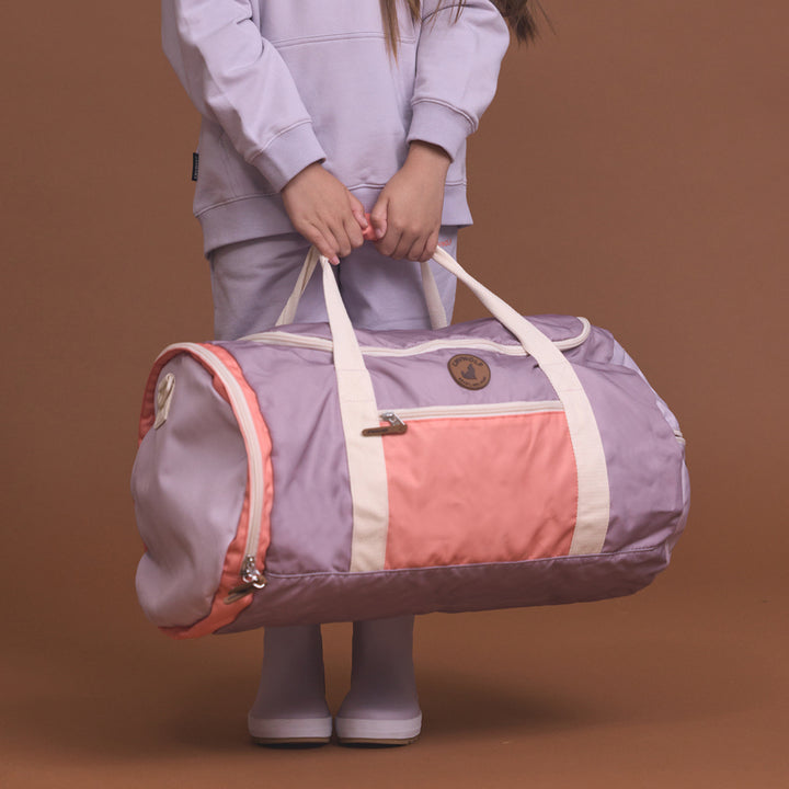 CRYWOLF - PACKABLE DUFFLE: HEATHER COLOUR BLOCK 