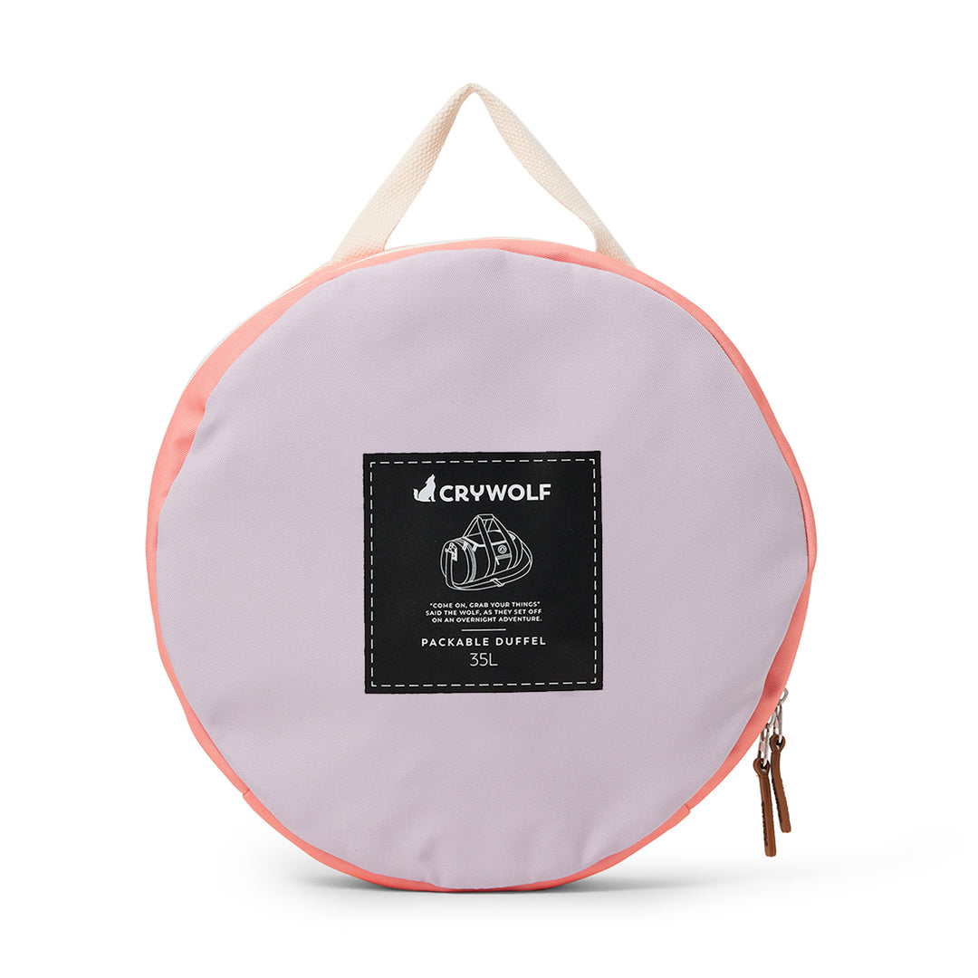CRYWOLF - PACKABLE DUFFLE: HEATHER COLOUR BLOCK 