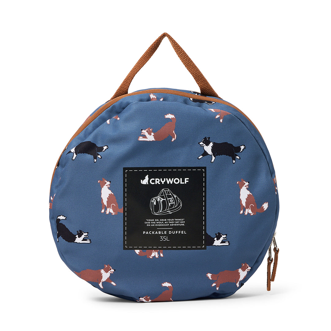 CRYWOLF - PACKABLE DUFFLE: COLLIES 