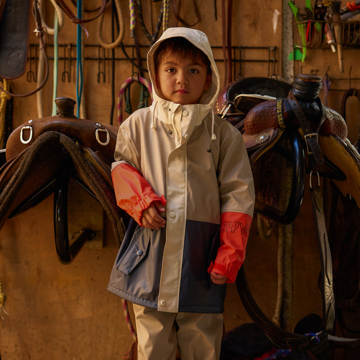 CRYWOLF - EXPLORER JACKET: ASH COLOURBLOCK [sz:2 YRS]