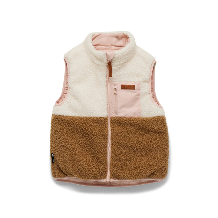 CRYWOLF - REVERSIBLE YETI VEST: HARVEST COLOURBLOCK [sz:2 YRS]