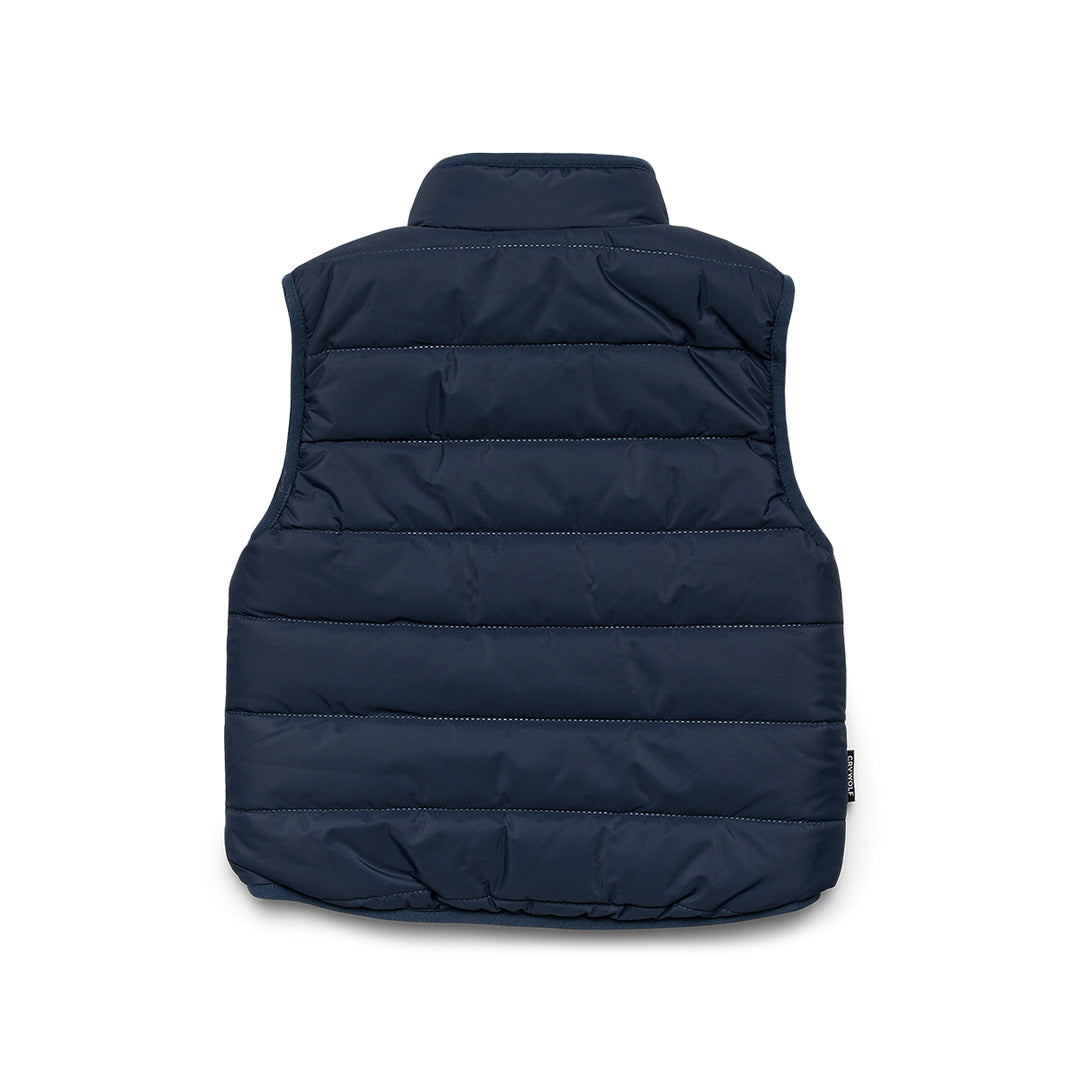 CRYWOLF - REVERSIBLE YETI VEST: ASH COLOURBLOCK [sz:2 YRS]