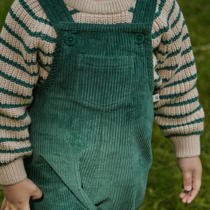 NATURE BABY - BILLY JUMPER: PINE SAILOR STRIPE [sz:6-12 MTHS]