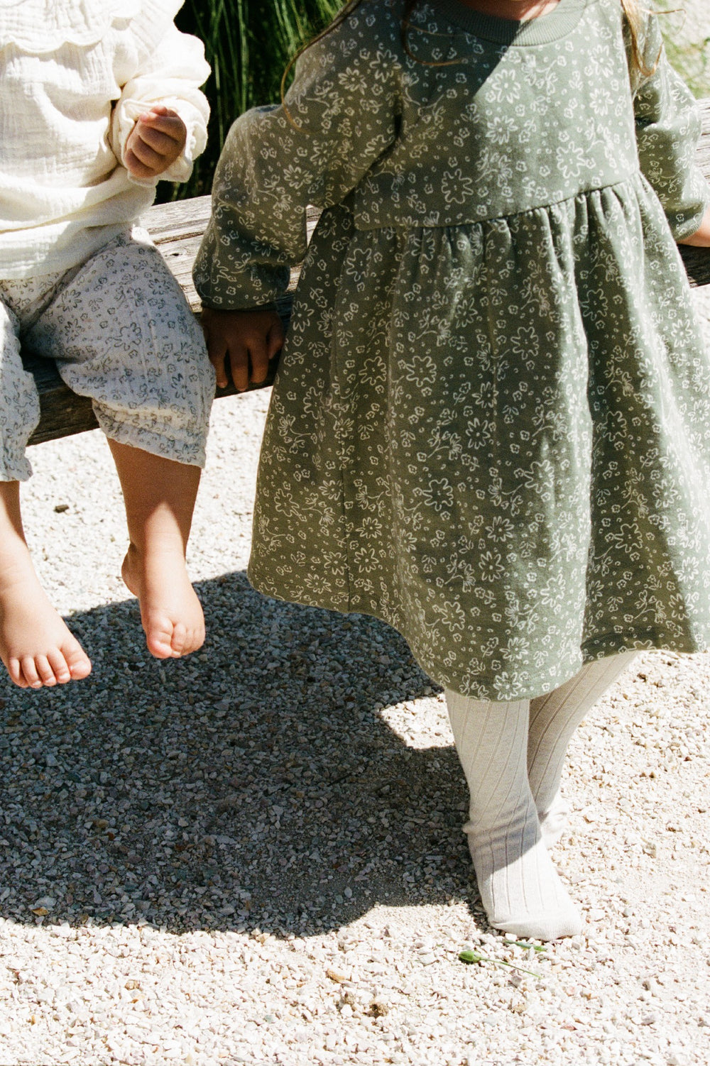 NATURE BABY - SPRINTER COLLECTION: INES DRESS BLOOMSBURY NETTLE PRINT [sz:6-12 MTHS]