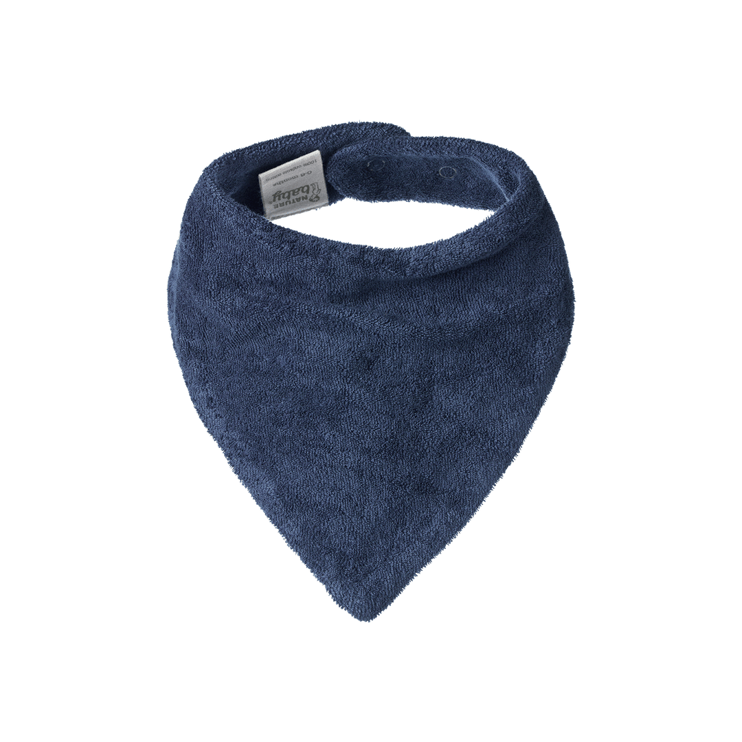 NATURE BABY - TRIANGLE BIB: VINTAGE INDIGO [sz:0-6 MTHS]