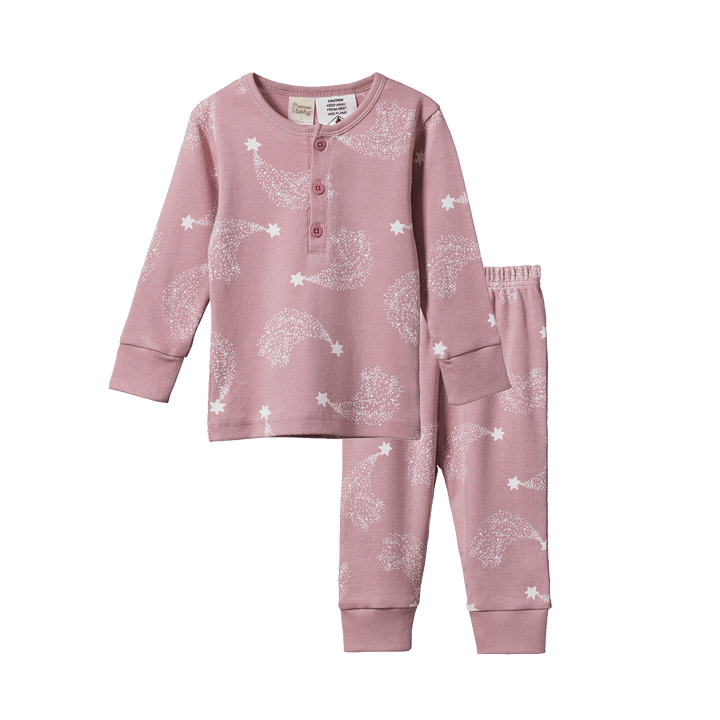 NATURE BABY - 2PC LONG SLEEVE PYJAMAS: STARDUST PRINT [sz:1 YR]