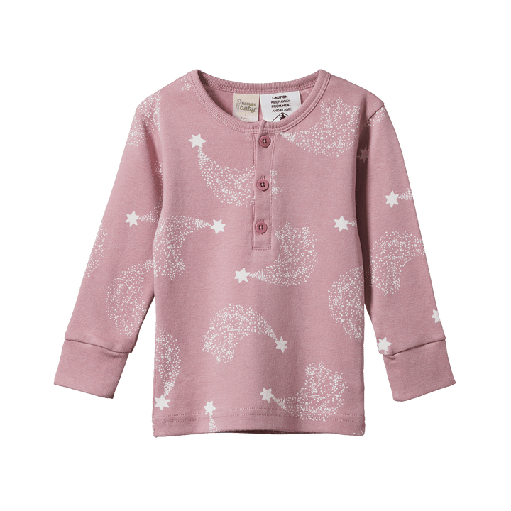 NATURE BABY - 2PC LONG SLEEVE PYJAMAS: STARDUST PRINT [sz:1 YR]