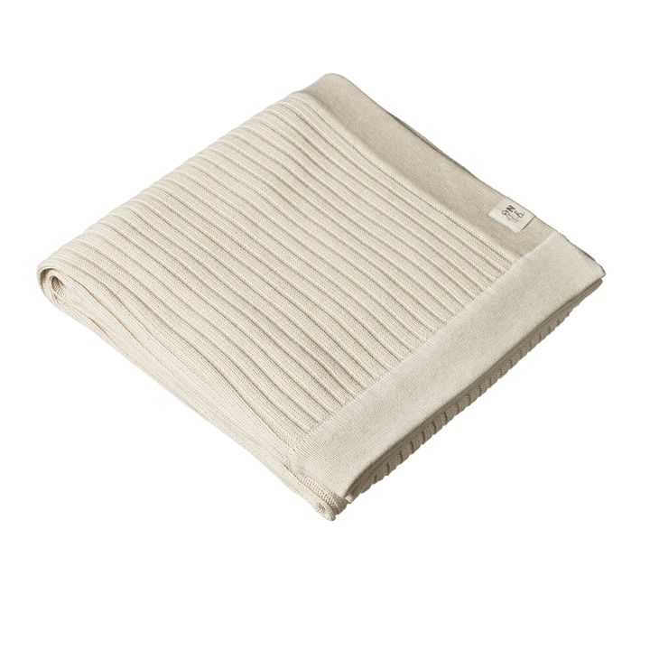 NATURE BABY - PRAIRIE BASSINET BLANKET: OATMEAL MARL 
