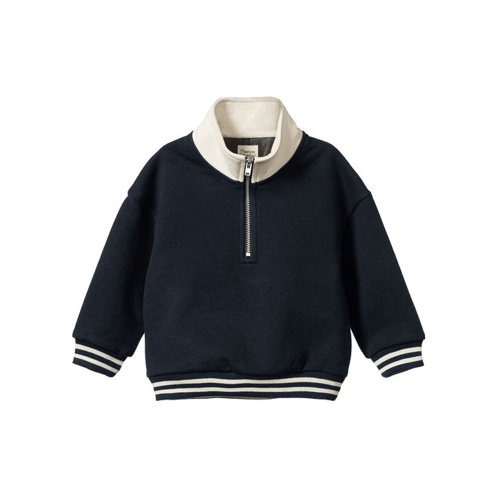 NATURE BABY - CAMPER SWEATSHIRT: NAVY [sz:6-12 MTHS]