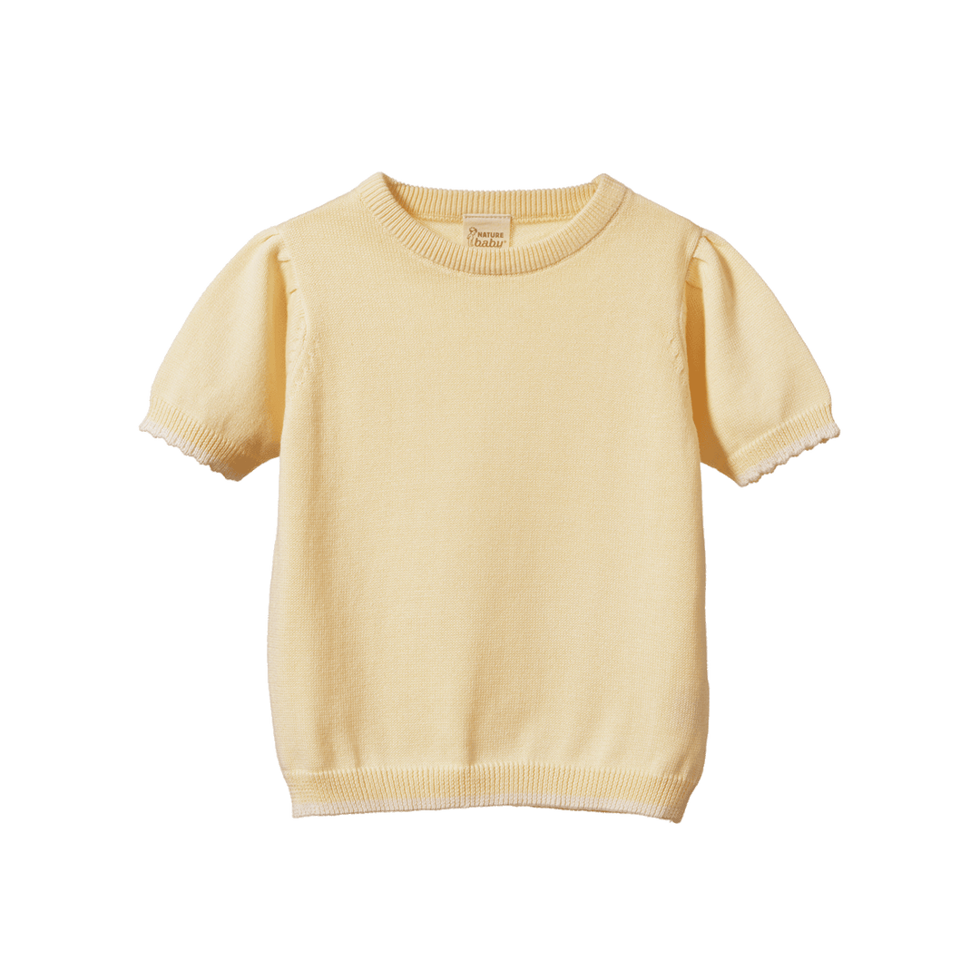 NATURE BABY - MAEVE TEE: LEMONADE [sz:6-12 MTHS]