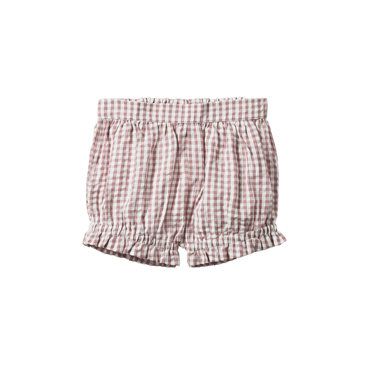 NATURE BABY - BETTY SHORTS: TWILIGHT CHECK [sz:6-12 MTHS]
