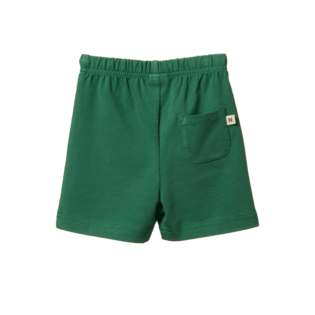 NATURE BABY - JIMMY SHORTS: PEPPERMINT [sz:6-12 MTHS]