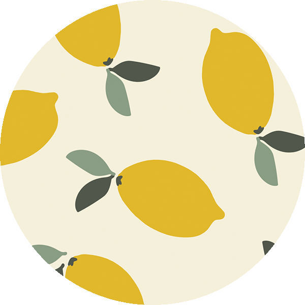 NATURE BABY - ORGANIC COTTON HOODED BATH TOWEL: LEMON PRINT 