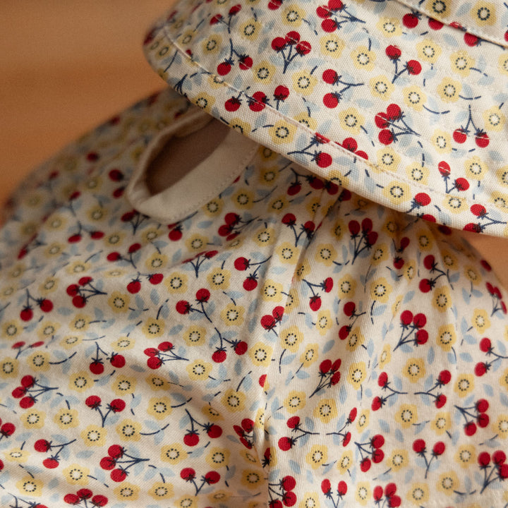 NATURE BABY - HOLIDAY SUNHAT: KITCHEN GARDEN PRINT [sz:S - 0-6 MTHS]