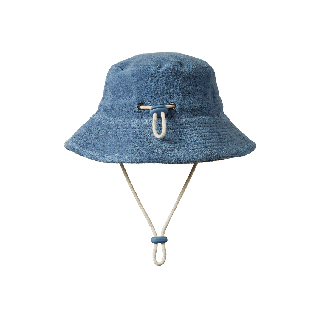 NATURE BABY - BUCKET SUNHAT TERRY: JETTY [sz:S - 0-6 MTHS]