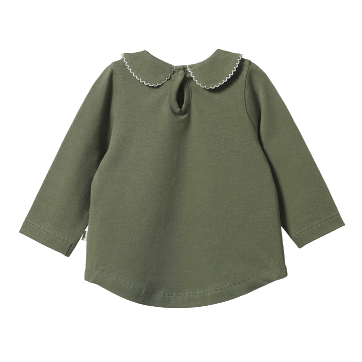 NATURE BABY - SPRINTER COLLECTION: AGNES TOP NETTLE [sz:6-12 MTHS]