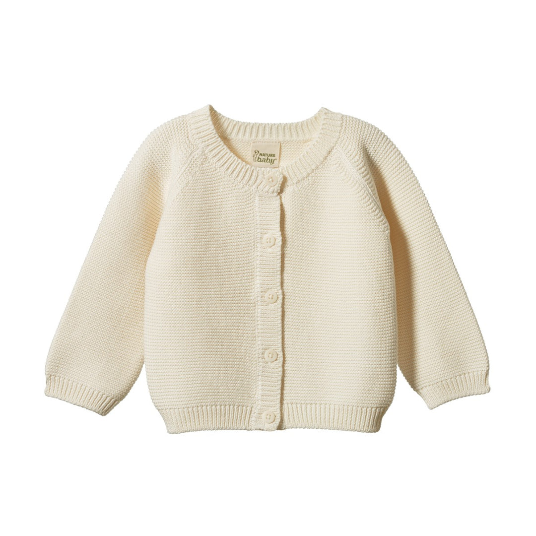 NATURE BABY - PEPI CARDIGAN: NATURAL [sz:NB]