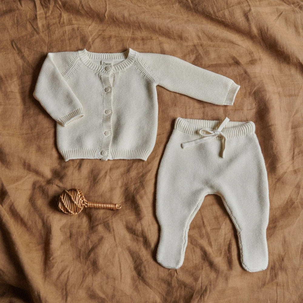 NATURE BABY - PEPI CARDIGAN: NATURAL [sz:NB]