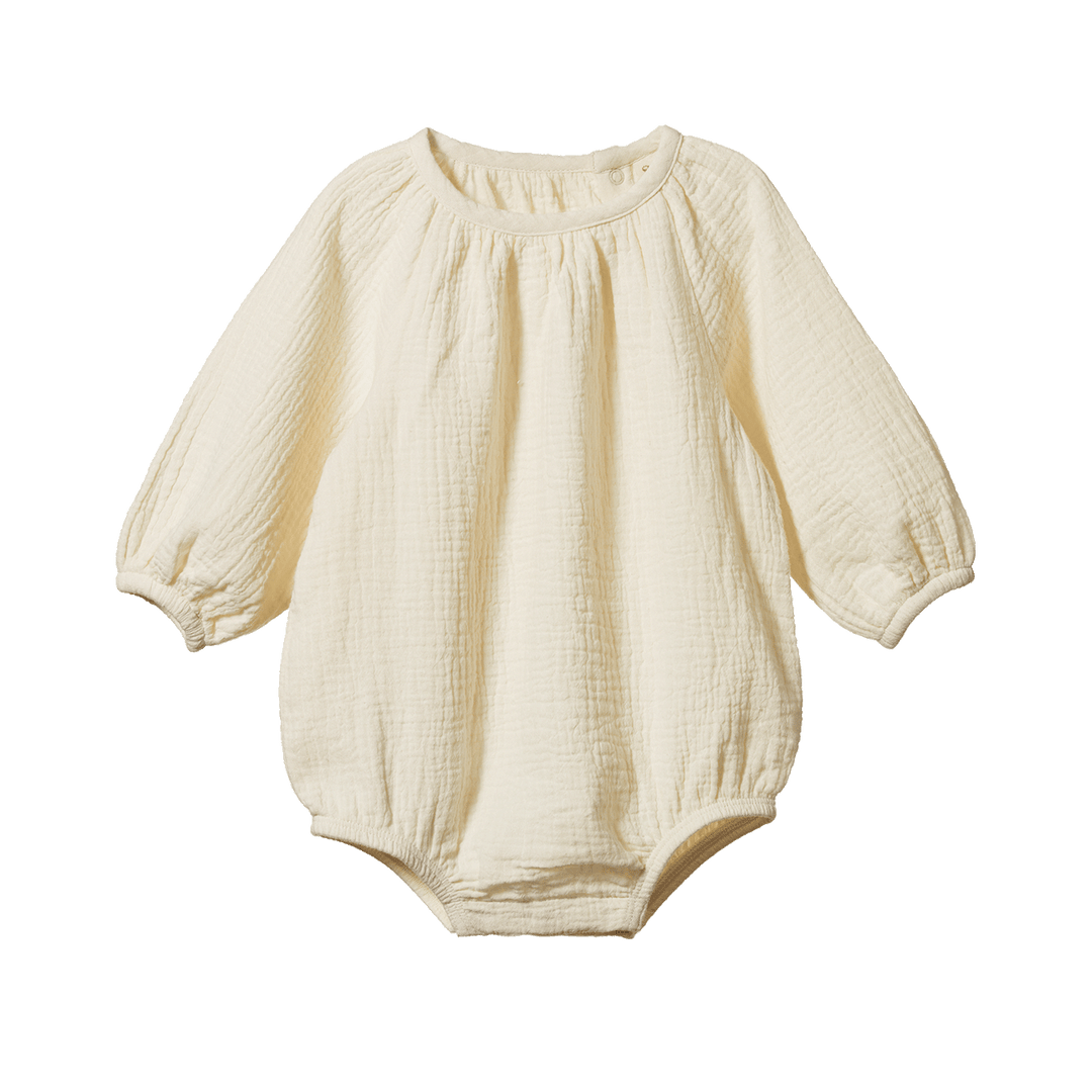 NATURE BABY - MEADOW BODYSUIT: NATURAL [sz:0-3 MTHS]