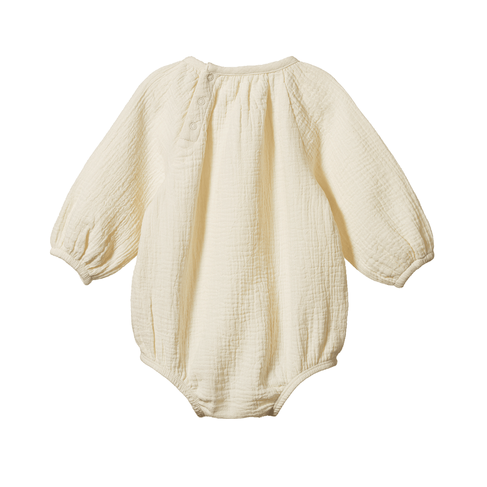 NATURE BABY - MEADOW BODYSUIT: NATURAL [sz:0-3 MTHS]