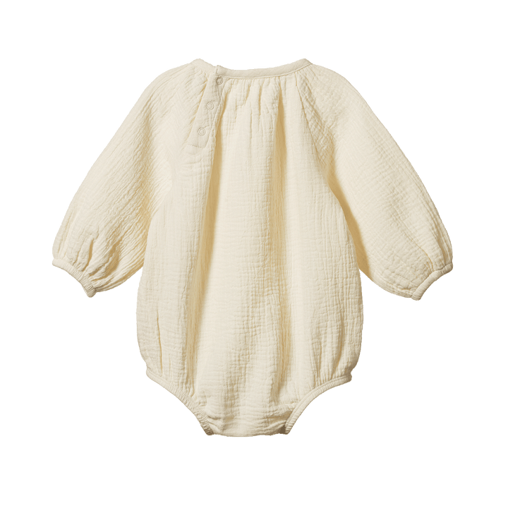 NATURE BABY - MEADOW BODYSUIT: NATURAL [sz:0-3 MTHS]