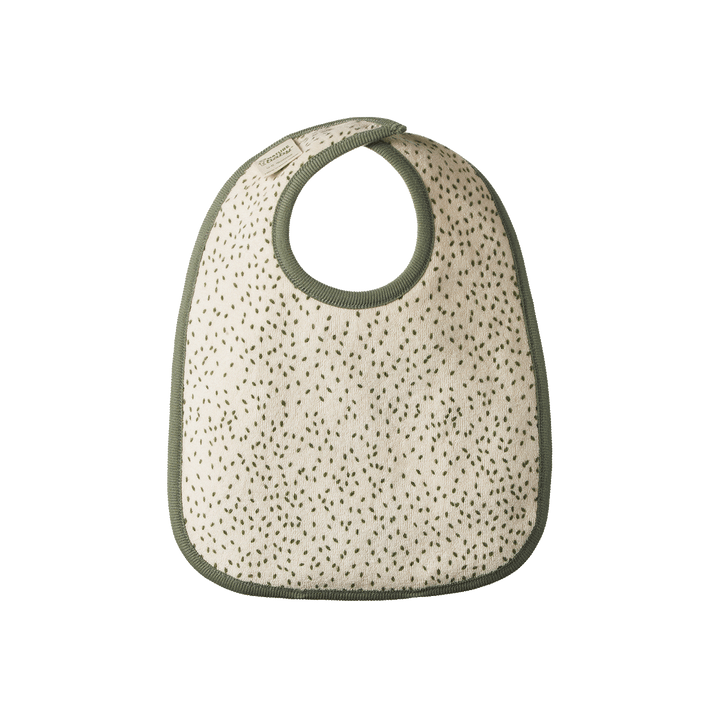 NATURE BABY - REVERSIBLE BIB: RABBITTY PRINT [sz:0-6 MTHS]
