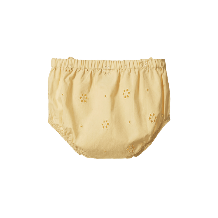 NATURE BABY - RUFFLE BLOOMERS: BUTTERCUP [sz:0-3 MTHS]