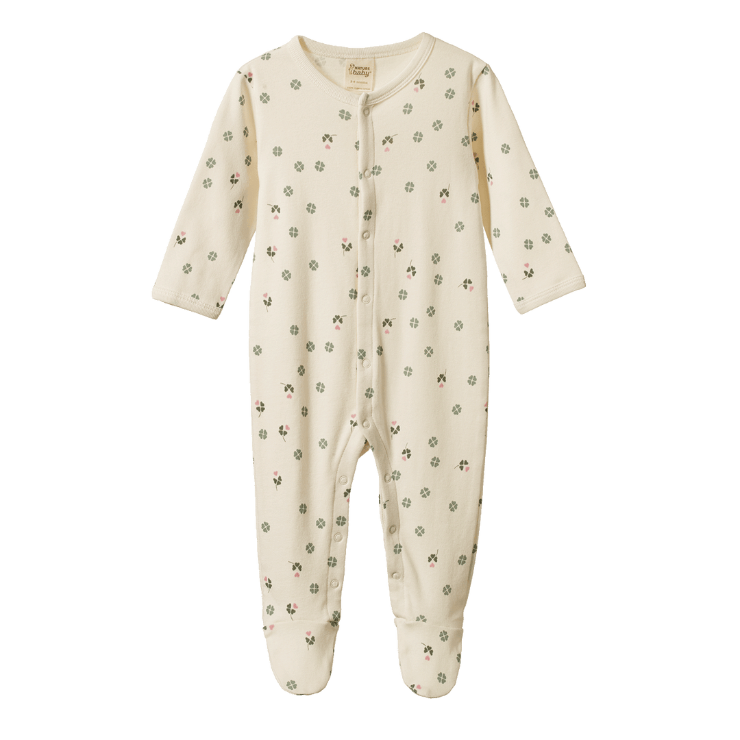 NATURE BABY - STRETCH & GROW: LUCKY PRINT [sz:0-3 MTHS]