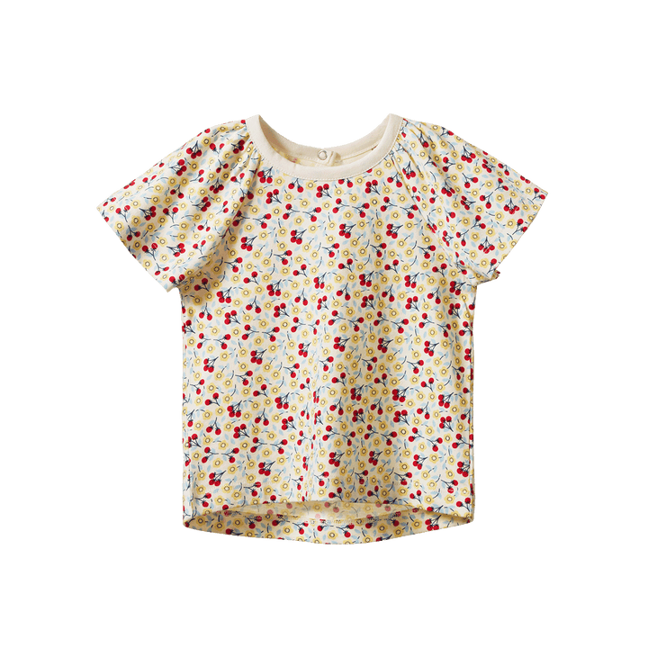 NATURE BABY - FAYE TEE: KITCHEN GARDEN PRINT [sz:6-12 MTHS]