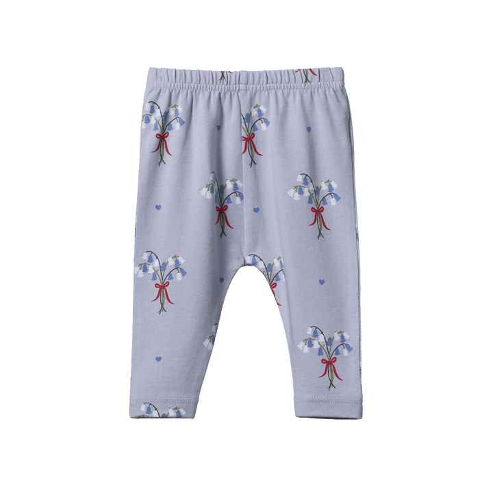NATURE BABY - LEGGINGS: BLUEBELLE PRINT [sz:0-3 MTHS]