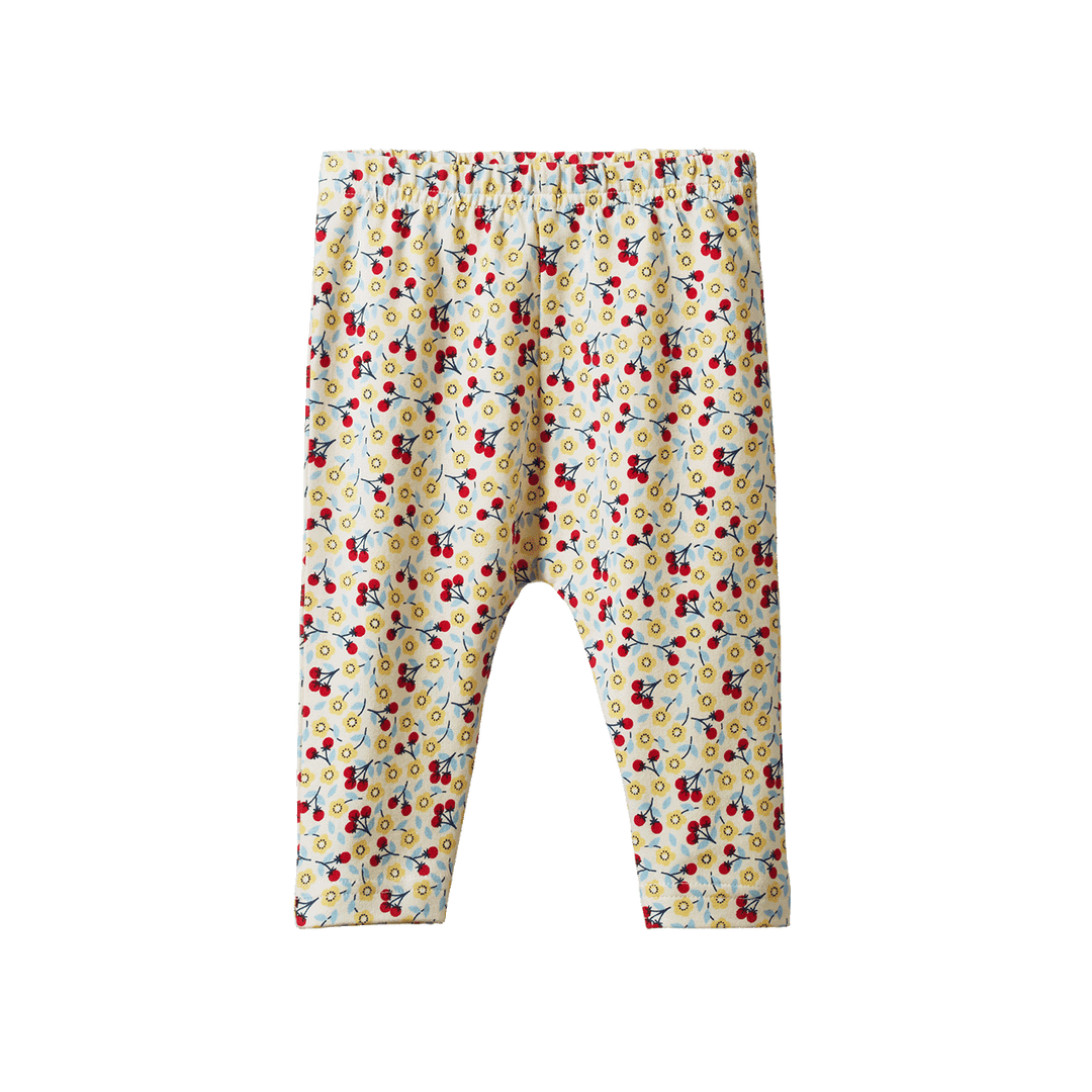 NATURE BABY - LEGGINGS: KITCHEN GARDEN PRINT [sz:0-3 MTHS]