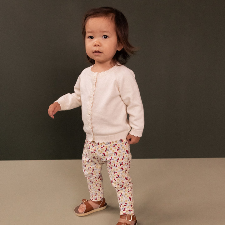 NATURE BABY - LEGGINGS: KITCHEN GARDEN PRINT [sz:0-3 MTHS]